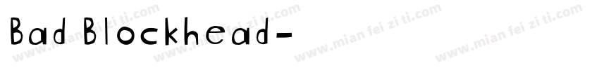 Bad Blockhead字体转换